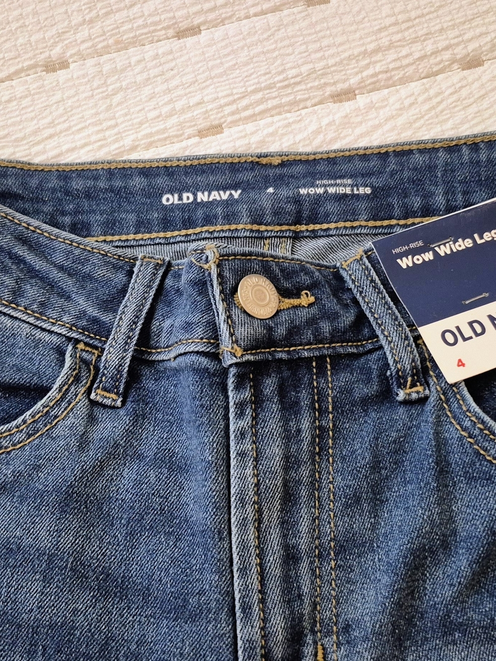 Old Navy Women's High-Rise Wow Wide Leg Jeans - Blue